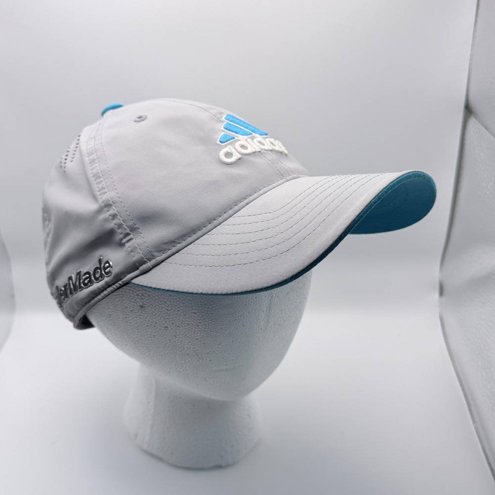 Adidas Taylormade Golf Hat Mens Gray Tour Performance Casual Flexfit